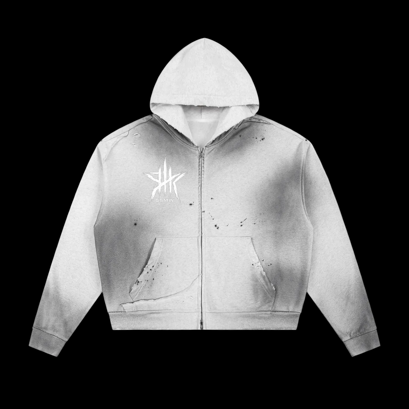 Founding member mark zip-up hoodie